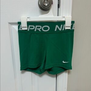 Nike Pro Green Athletic Shorts
